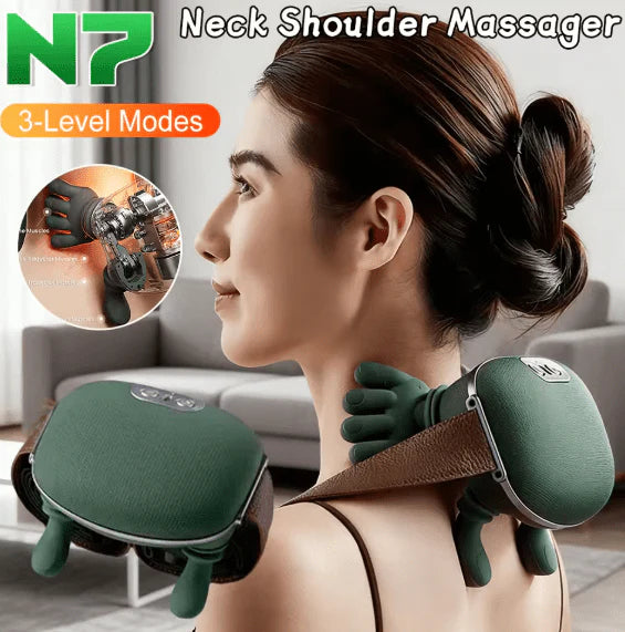 N7 Neck & Shoulder Massager – 3-Level Modes